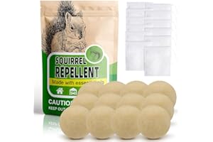 AUDQQM Squirrel Repellent, Chipmunk Repellent Outdoor, Squirrels Repellant for Attic, Squirrel Deterrent for Garden, Keep Chipmunk Away for Yard, Repellant Squirrels for Car, Get Rid of Chipmunk-12P