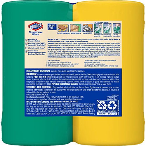 Clorox Disinfecting Wipes Value Pack, Crisp Lemon and ...