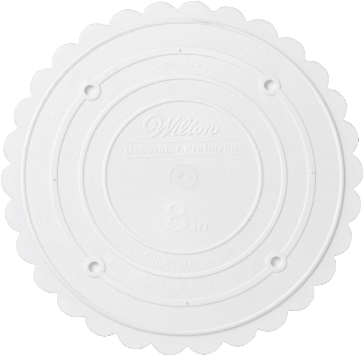 Wilton Decorator Preferred Round Separator Plate for Cakes, 8-Inch: Childrens Party Plates: Kitchen & Dining