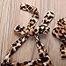 Baby Girls Halter Leopard Printed one-piece+Hairband Bodysuits Clothes Outfit , Leopard, 0-6 Months