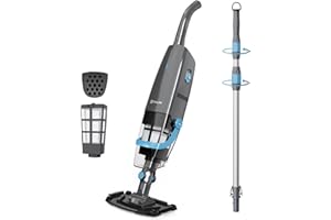 PoolMr Cordless Handheld Pool Vacuum, Rechargeable Pool Cleaner with 18.5 Gal/Min Suction, 60 Min Runtime, Dual-Phase Cleaning System, for Above Ground Pools, Spas, Hot Tubs(New Version)