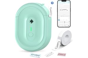 Anycash Label Maker Machine with Tape, N12 Bluetooth Mini Label Makers, Portable Labels Printer Wireless Labeler for Home Office School Kids Items Organization