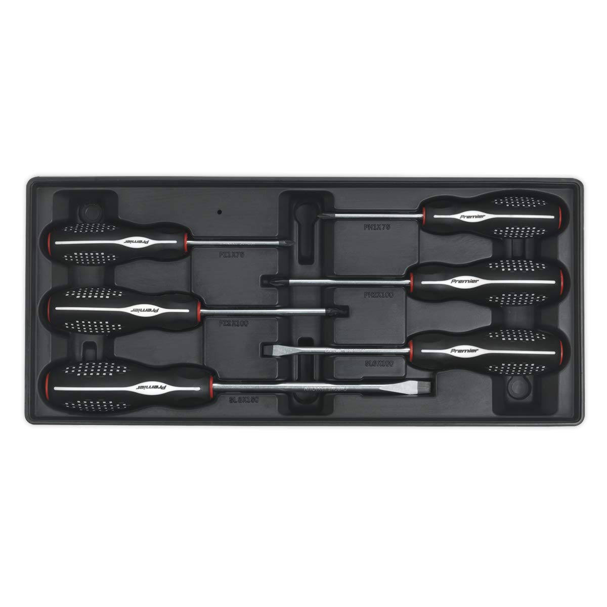 Sealey Tbt14 Tool Tray with Screwdriver Set 6Pc