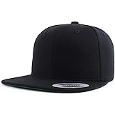 Trendy Apparel Shop Oversize XXL Structured Blank Flatbill Snapback Cap