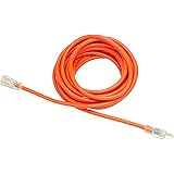 Amazon Basics 12/3 SJTW Heavy-Duty Lighted Extension Cord | Orange, 25-Foot