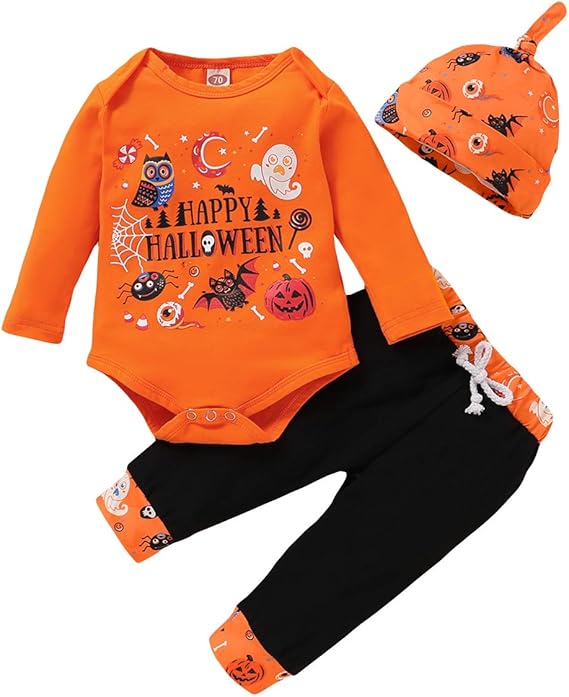 baby pumpkin romper