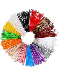 Anpro   Recambios de filamento para bolígrafo 3D, 280 pies lineales, 14 colores, 20 pies de longitud, impresora 3D, filamento ABS de 0.069 in, impresión 3D, recambios de filamento, 14 Color