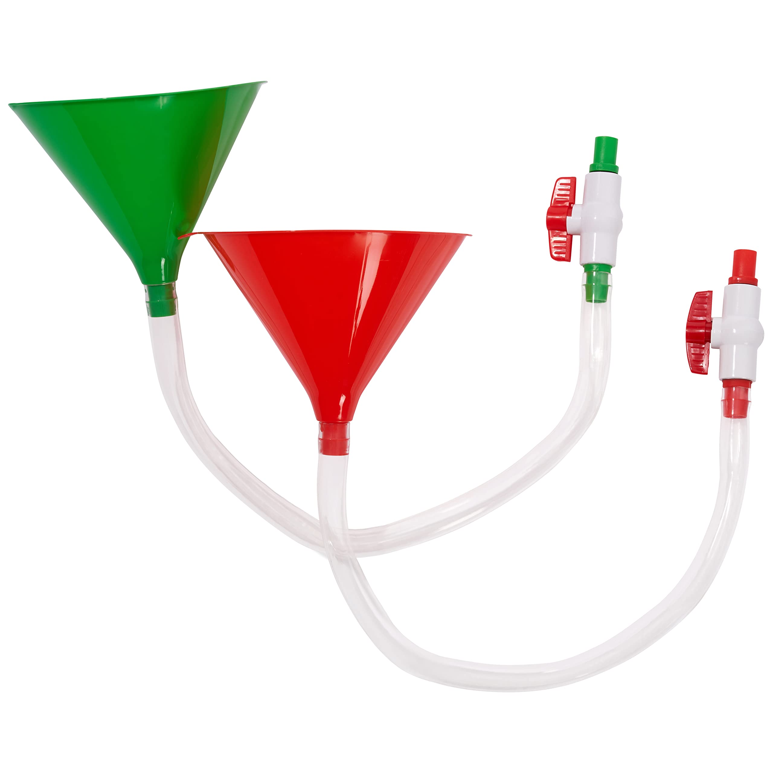 THE TWIDDLERS Ultimate Drinking Game Accessories Set of 2 - Beer Pong Funnel, Tube for Party Games, Stag Nights, and Festive Celebrations - Sip, Tap, and Play