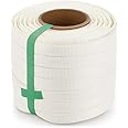 Flyrivergo 3/4" x 330'(100m) Woven Cord Strapping Roll, 2500lbs Break Strength, Heavy Duty Banding Pallet Strapping (1 Roll)