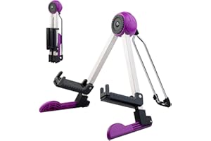 GUITTO Guitar Stand - Electric and Acoustic, Floor Standing Holder for Guitars, Bass, Banjo, Cello - Portable, Foldable, and Small A-Frame Design GGS-03