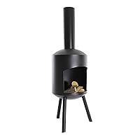  Authentic Gartenkamin schwarz XXL Garden Oven 