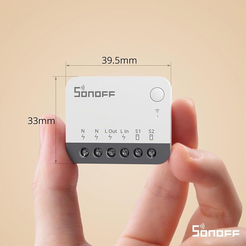 Zigbee interrupteur Intelligent ZBMINIR2, Fonctionne Avec Alexa, Google Home, NéCessite Une Passerelle Zigbee, NéCessite Un Fil Neutre
