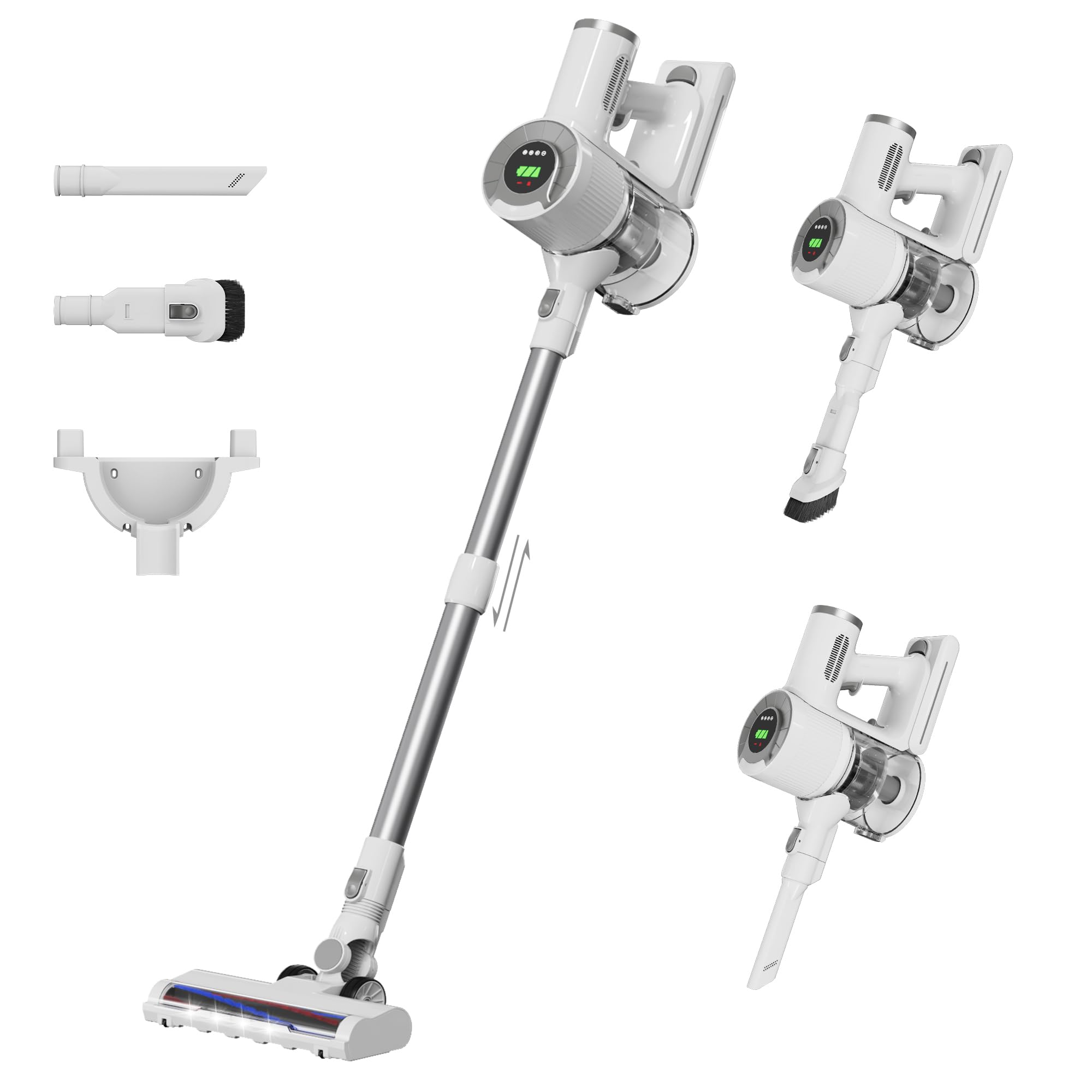 Photo 1 of * bristles has hair in it *
BUTY BULU Cordless Stick Vacuum Cleaner, 30KPa Handheld 2200mAh Rechargeable Battery Lightweight Small Vac Electirc Broom, 40Mins Runtime for Home Hard Floor Carpet Pet Hair Cleaning, LED Screen