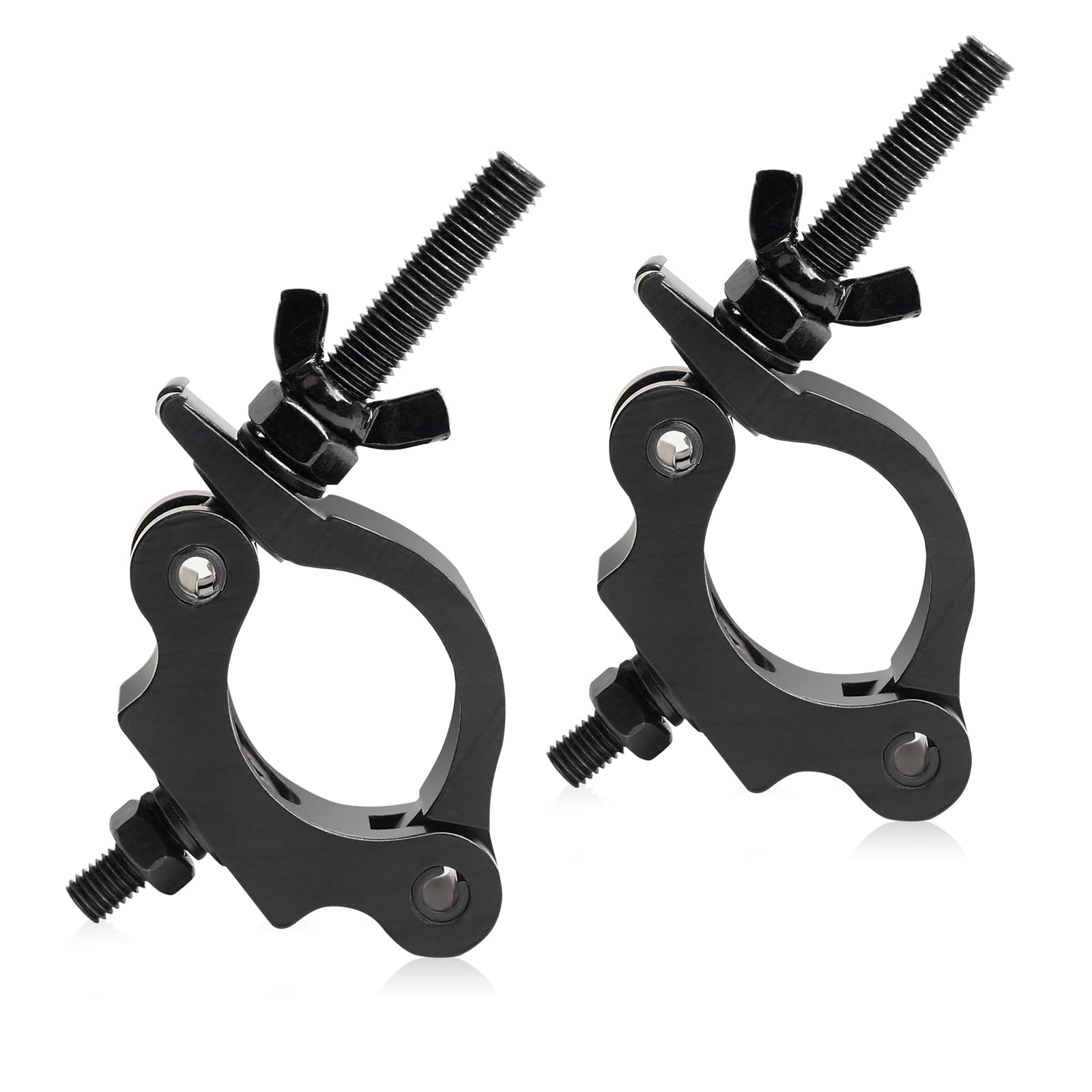 2Pack Stage Lighting Clamps for Truss Clamp for Lights, 40-52mm Dj Light Clamps for Lighting Truss, Load 100kg Half Coupler g Hook for Disco Lights Brackets