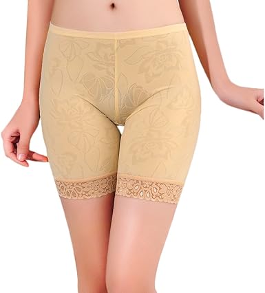 Lialbert Short sous Robe Lumineux Belle Dentelle Lingerie Long Short Femme  sous Vetement Femme Culotte Legging Boxer Shorty De Dentelle Culotte Taille  Haute Coton Doux pour Culotte de Sécurité Soie: Amazon.fr: Vêtements