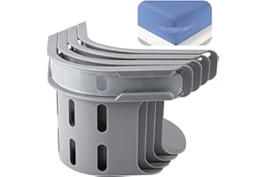 clould fitness Sheet Holders, Secure Your Sheets Firmly in Place, Heavy-Duty Mattress Straps for No More Loose Sheets Easy Installation, Fits All Mattress Sizes 4 Pcs (Grey)