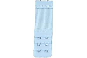 Extension Strap Bra Extenders Breathable Buckle 2 Hooks Accessories Stretchy Adjustable Replacement Gadgets 3 Rows, Light Blu