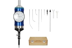 AGULIUM Coaxial Centering Indicator Co-Ax Precision Milling Machine Test Dial, 0-3mm Positioning Measurement Tool, 0.01mm Pocket Type Centering Test Dial Gauge, Centering Dial Test Indicator