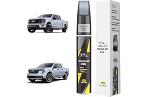 XNA Space White Metallic(A3) for Ford Touch Up Paint, Car Scratch Remover for Nicks and Chips Repair, 2-In-1 Quick & Easy Fix Car Scratch Repair Kit with Exact Color-Matched