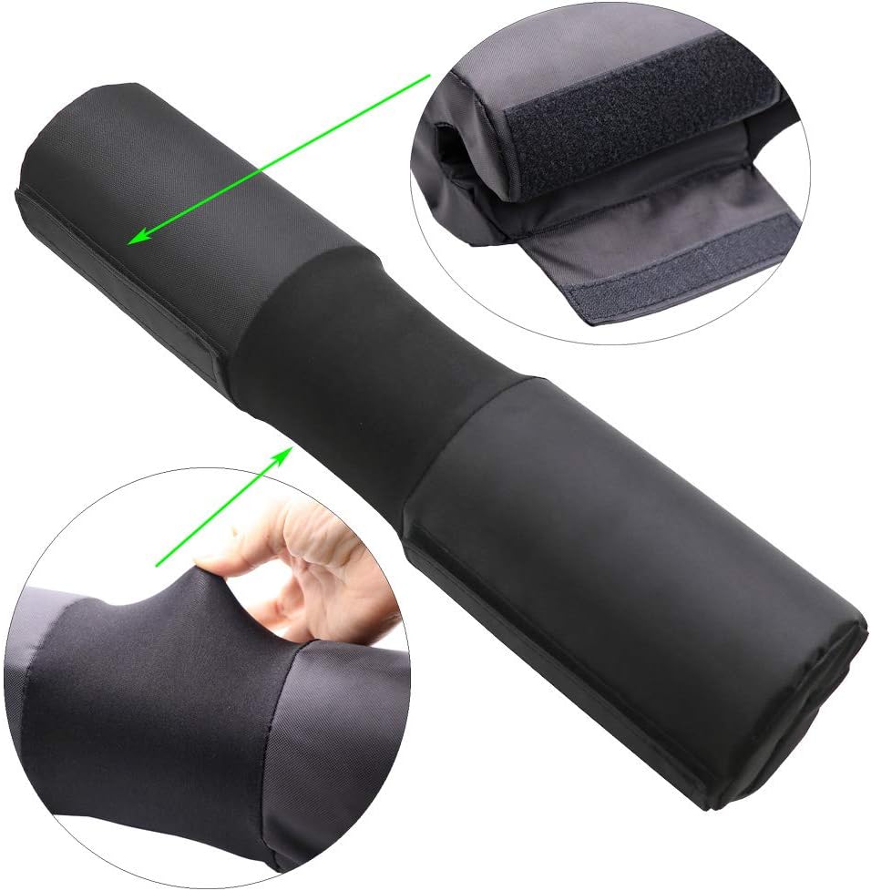 IADUMO Barbell Pad for Squat, Weightlifting Bar Neck Pad with Unique Oxford for Weighted Standard Olympic Bars, W Ergonomic Design Foam Padding Cushion Shoulder Protector for Hip Thrusts, Squats, Lunges. : Sports & Outdoors
