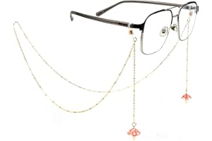 shionreiy Stylish Women's Glasses Chain - Eyeglass & Sunglasses Chains Holder for Around Neck, Eyewear Retainer Strap
