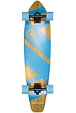 Quest Skateboards Quest Super Cruiser REMIX Longboard Skateboard Ocean Blue 36