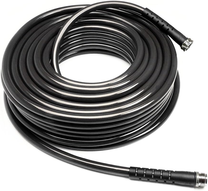 Water Right 600 Series Polyurethane Drinking Water Safe Garden Hose, 75-Foot by 5/8-Inch, Brass Fittings, Gun Metal, USA Made