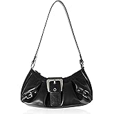 Shoulder Bag for Women, Small Punk Y2K Purse with Detachable Strap - Top Handle Underarm Clutch Y2K Bag