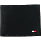 Tommy Hilfiger Men's Black Leather RFID Wallet & Valet