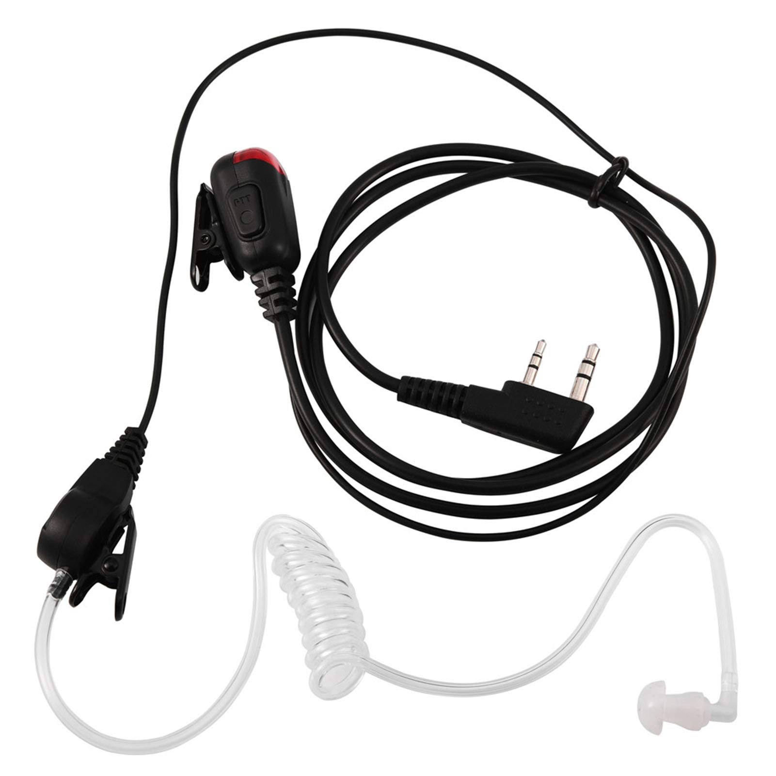 Hands Free Acoustic Tube Earpiece with Signal Indicator, Universal Headset for Kenwood, for Baofeng, for TYT, for Zastone Two Way Radios