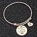 Studiocc Women Jewelry Remember I Love You Mom Adjustable Bangle Bracelets with Heart Tree of Life Charm, for Women, Mom, Grandmother from Daughter Son, Mom in Law Gifts (mom-Rose Gold)