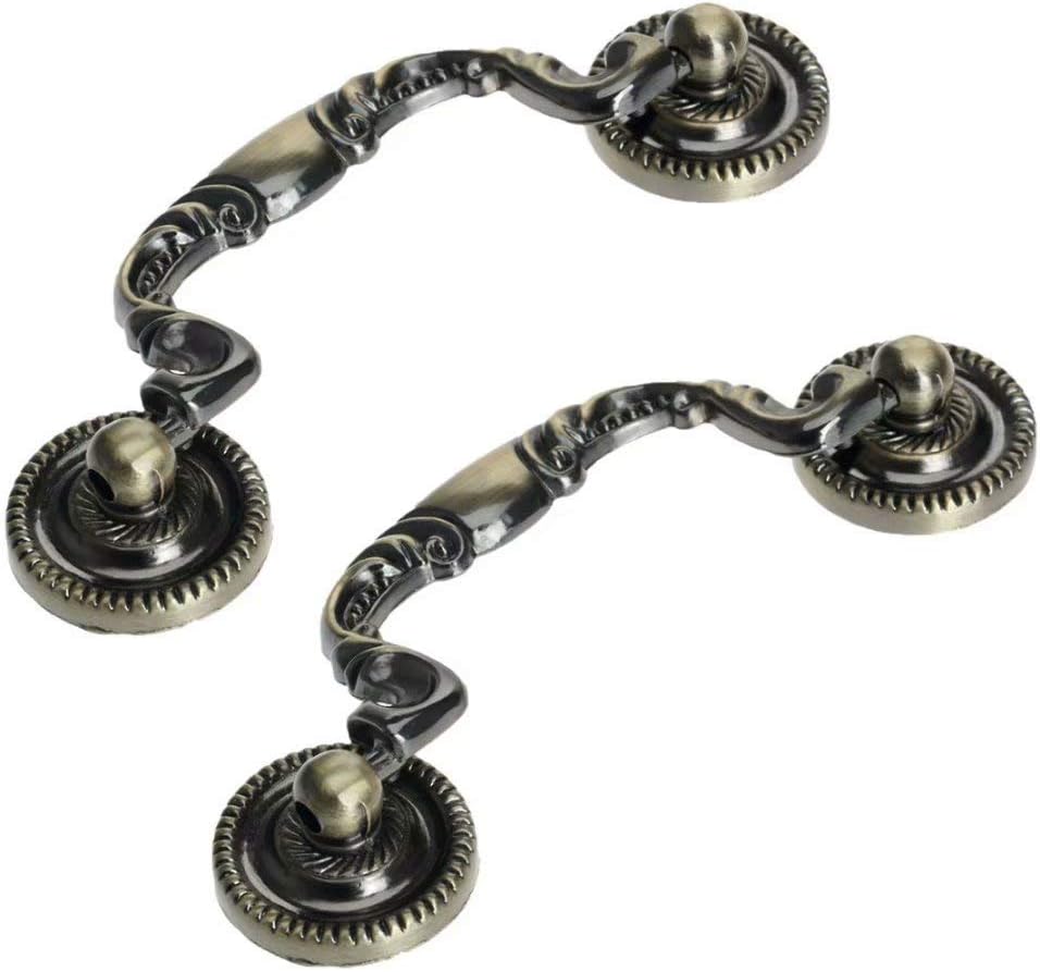 2 STK. Antike Schubladenknöpfe Zinklegierung Küchenschrankgriffe/Knöpfe