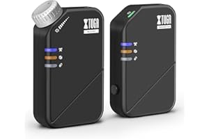 XTUGA Wireless in Ear Monitor System, 2.4G Stereo Wireless IEM System with Low Latency, One Transmitter to More Receiver, Stage Monitoring for Singer,Musicians,Live Performance(J02S)