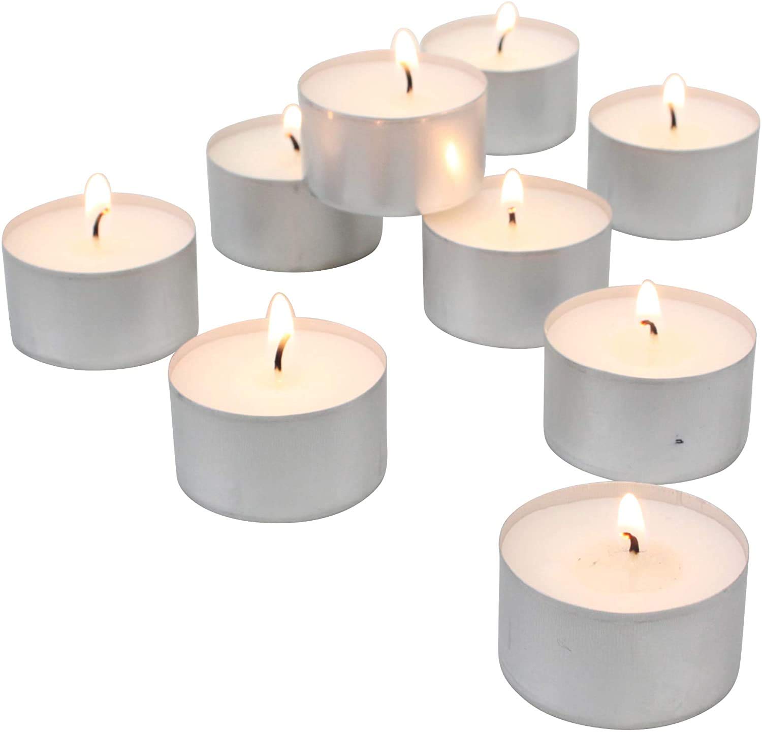 Buy Coku 89 Hour Burning Time Mega Candles Unscented White Jumbo Tea