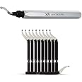 AFA Tooling - Deburring Tool with 11 High Speed Steel Swivel Blades - Works on Metal, Resin, PVC Pipes, Copper, Plastic and 3D Printed Edges - Plumbing & 3D Printing Burr Removal Reamer Tool