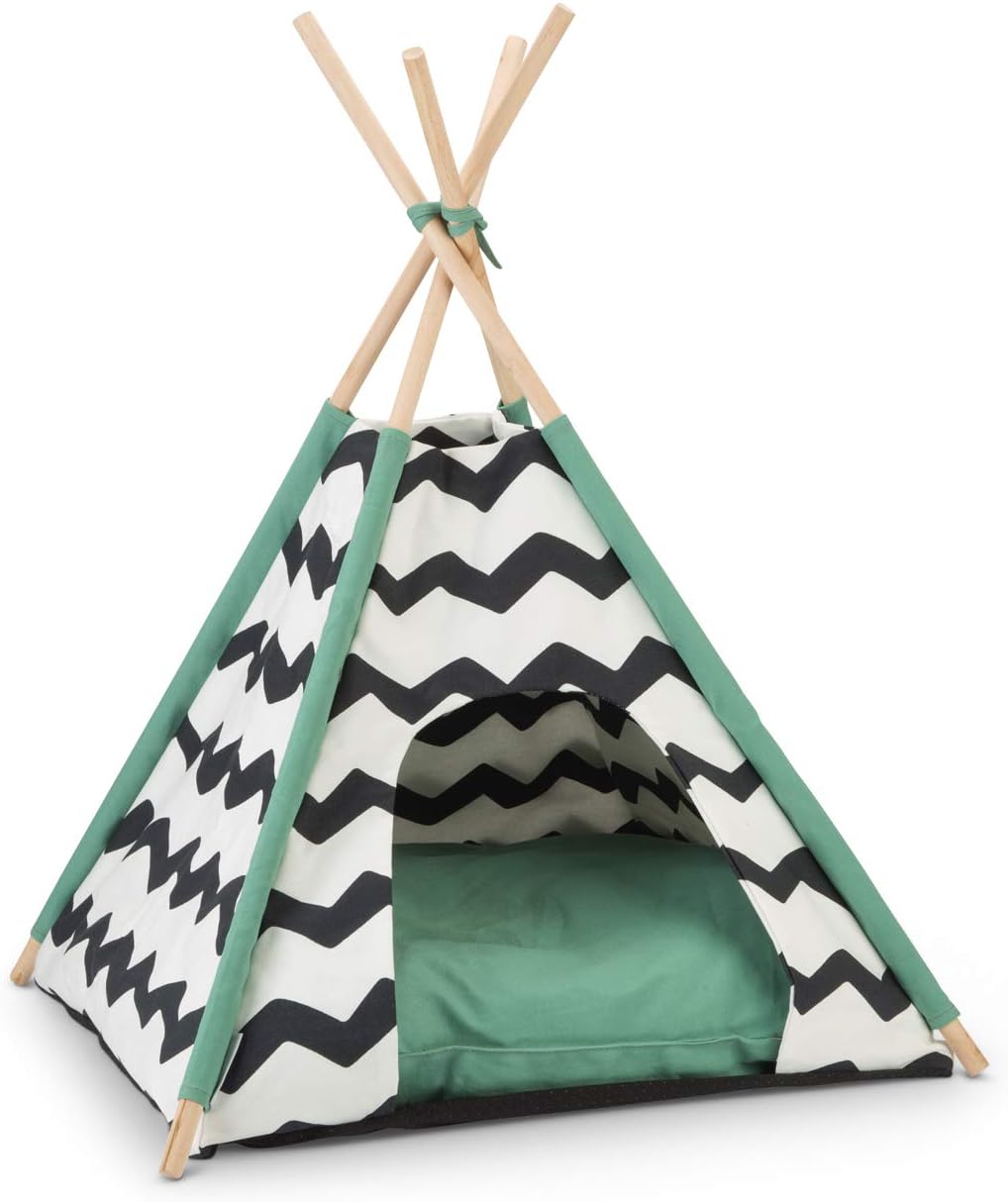 Beeztees Cushion washable at 30 °C, black / white, 50x50x80 cm (1er Pack)