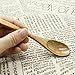 WEFOO Pack of 10 Mini Wooden Condiments Ice-cream Sugar Salt Spoons Small Spoons, Coffee Spoons