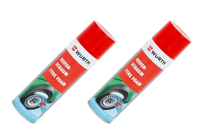 2x Würth Reifenschaum 500ml Gummischaum Reifenpflege Gummipflege