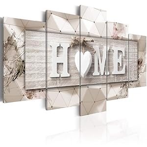 Black and White Canvas Print 5 Panel Abstract Painting Modern Wall Art for Living Room Home Modern Geometry Picture Artwork