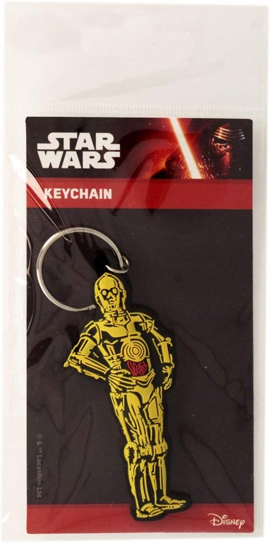 Portachiavi Gomma Star Wars C3po Keychain, Multi-colour, 4 x 6 x 1.3 cm - Image 4