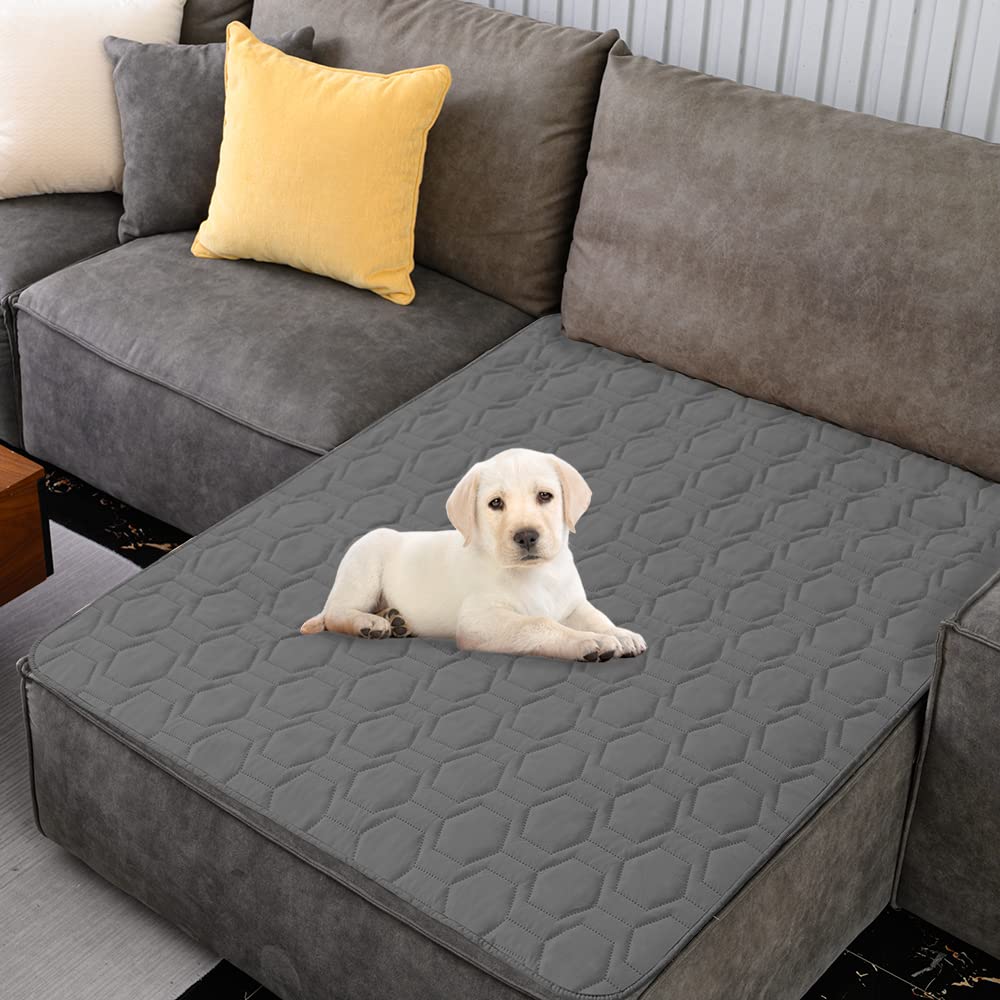 Photo 1 of Tcksstex Waterproof and Non-Slip Dog Bed Cover and Pet Blanket Sofa Pet Bed Mat ?car Incontinence Mattress Protectors Furniture Couch Cover for Most Cats Dogs, Pets?40x50-Dark Grey?