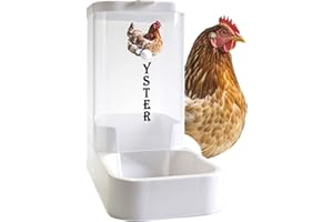 JIUSAIRUI 5.5lb Grit Oyster Shell for Chickens Feeder: Chicken Coop Accessories Little Giant Poultry Feeder