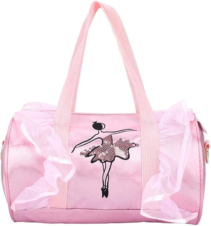 Balletttasche Für Mädchen | Verstellbarer Riemen | 27x20x16cm | Mit Stickerei