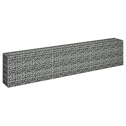 vidaXL Galvanized Steel Gabion Raised Garden Bed