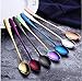 Long-handled ice tea spoon, cocktail stir spoons, stainless steel coffee spoons, ice cream scoop Set of 8
