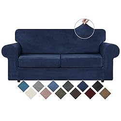 WEERRW Velvet Couch Covers for 2 Cushion Couch Sofa