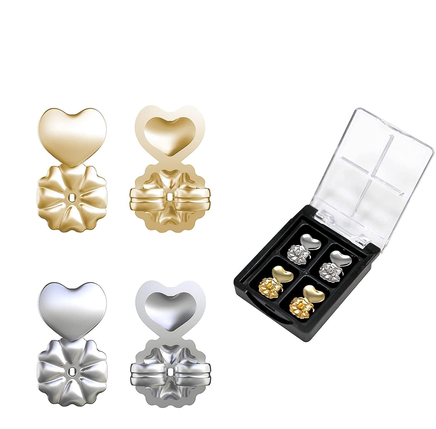 Buy 2 Pair Earring Lifters Lobe Lifts/support Back Ear Lifter by Frixen