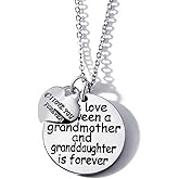 Granddaughter Grandmother Necklace Gift for Granddaughter and Grandmother to Express Love Christmas, Graduation Ceremony, Birthday Necklace