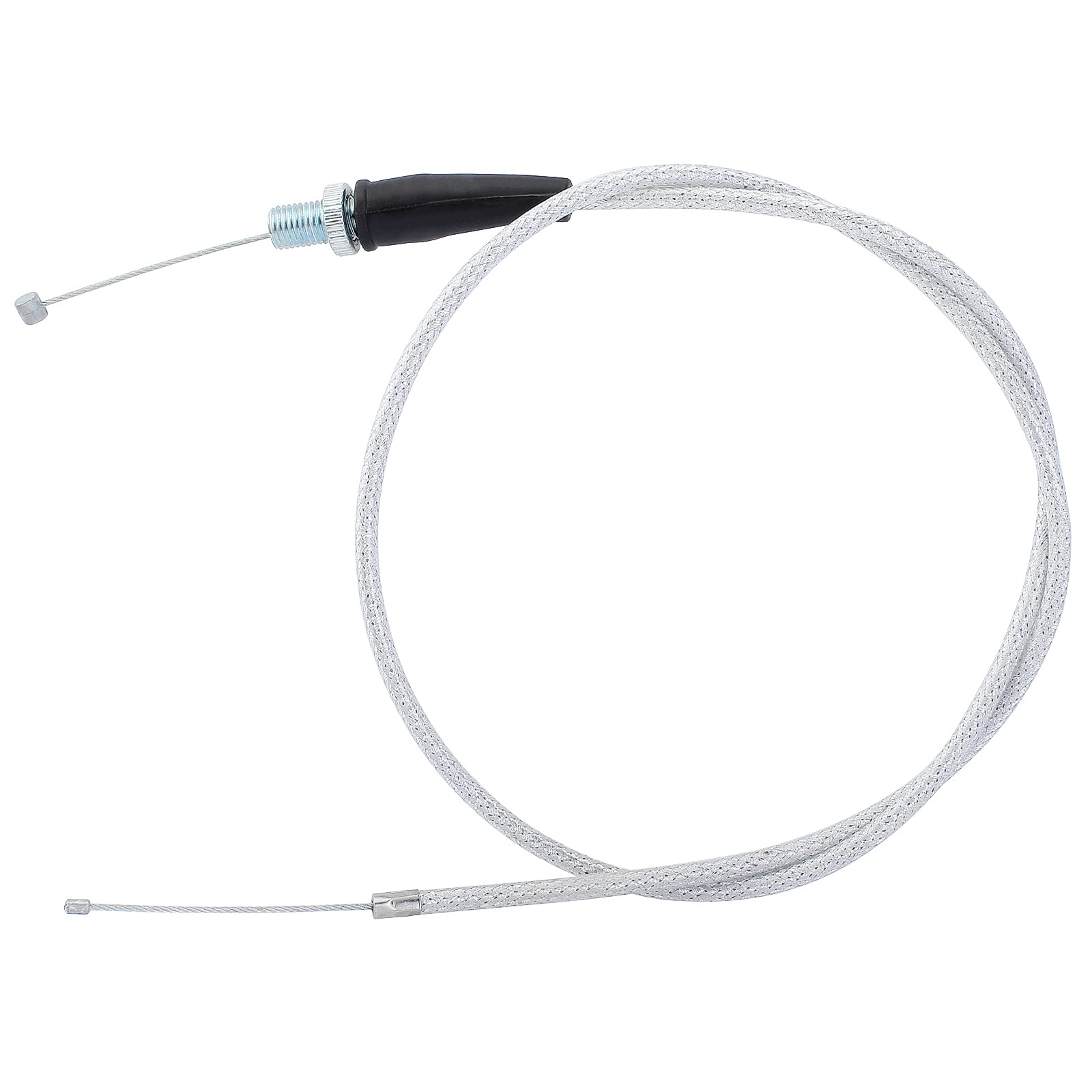 QAZAKY White Throttle Cable 90cm 36inch for 49cc 50cc 70cc 80cc 90cc 110cc 125cc 140cc 150cc Pit Dirt Pocket Bike CB06 XR50 CRF50 XR CRF 50 70 80 Z50 Z50R NST BMX SDG SSR TTR PRO 107 110 Adjustable