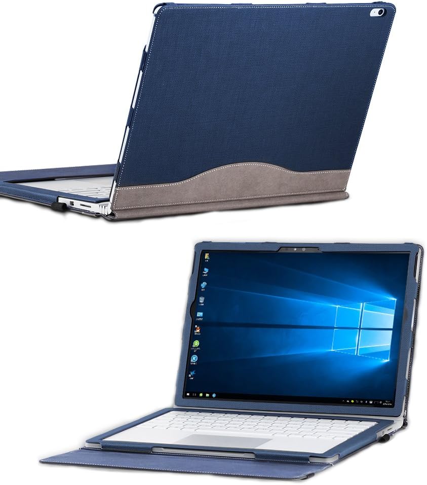 Microsoft Surface Book/Performance Base 13.5" Laptop Sleeve Tablet Folio Case Detachable Cover Blue